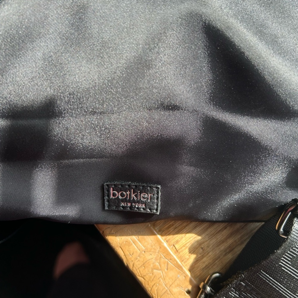 Botkier New York Black Nylon Mini Backpack with Leather Accents & Gunmetal - Picture 2 of 4